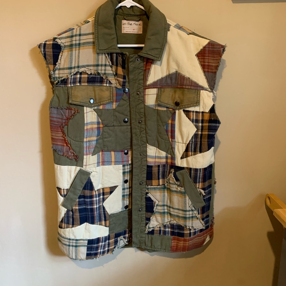 We The Free Quilted Patchwork Vest